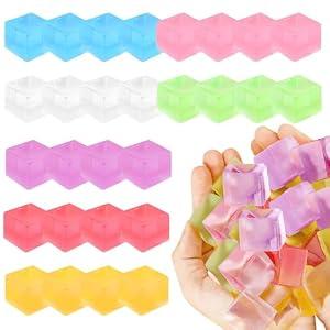 Hooqict 20Pcs Stress Cube Squishy Stress Balls Fidget Toys Square Squeeze Ice Cube Sensory Toys for Kids Adults Mini Squishies Stress Relief Party Gift Bag Fillers Birthday Goodie Bag Stuffers