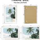 Hongkee 13x19 Picture Frame, Distressed White Wood Style - Display Posters 11 x 17 with Mat or 13x19 without Mat, Wall Mounting Horizontal and Vertical, 1 Pack
