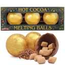 Hot Cocoa Melting Balls with Mini Marshmallows, Creamy Milk Chocolate Melts, Individually Wrapped, 3 Count