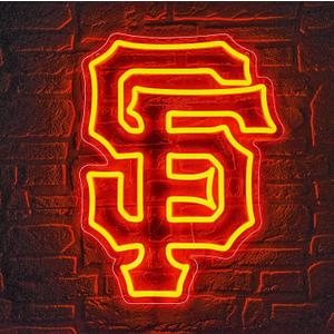 Neon Sign for Wall Decor Baseball Neon Light for Man Cave Birthday Gifts for Men With Dodge Baseball Team Logo Sign Led Sign for Bar Party Dorm Decoration Size16.1 * 12.2inch(LD062)
