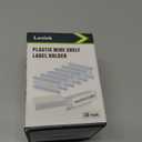 Lenink 30Pcs Wire Shelf Label Holders,Plastic Wire Rack Label Holder,Compatible with Metro 1-1/4in Shelves,Label Area 3in Lx1.25in H (Label Paper Insert Included)