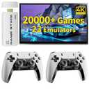 2025 Retro Gaming Console, 20K+ Classic Games, 23 Emulators, 4K HDMI Game Stick with Upgraded Dual 2.4G Wireless Controllers 64GB, Plug-and-Play Video Game Console for TV