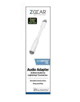ZGear - 3.5mm Audio Adapter Fast Connector Tip - White