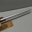 1 Inch Double Curtain Rods 36 to 72 Inches (3 to 6 ft), USFOOK Single Drapery Rods for Windows 24 to 68 Inches, Telescoping Dual Curtain Rod with Silver Translucent Finials