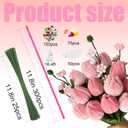 300Pcs Pipe Cleaners,Chenille Stems Crafts Kits with Pom Poms White Ribbon Elastic String Pearls Artificial Flower Stems and Stamens Pipe Cleaner for DIY Art,Craft Supplies