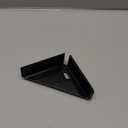 L&M Heavy Duty Gusset Joints 4 Pcs, Trapezi Corner Code, Bracket Corner Brace Bracket Fasteners, Furniture Shelf Support Joint Fasteners for Table, Chair Cabinet Bed Stabilization (Black)