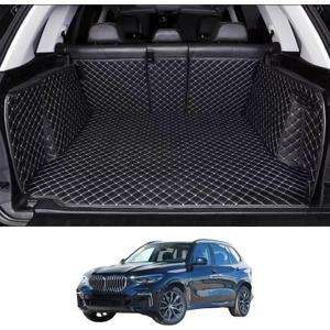 Compatible with X5 Trunk Mat for 2019-2025 BMW X5 Cargo Mat (and Rear Left and Right Side Panels) Cargo Liners for X5Non 45e /7-Seats Models