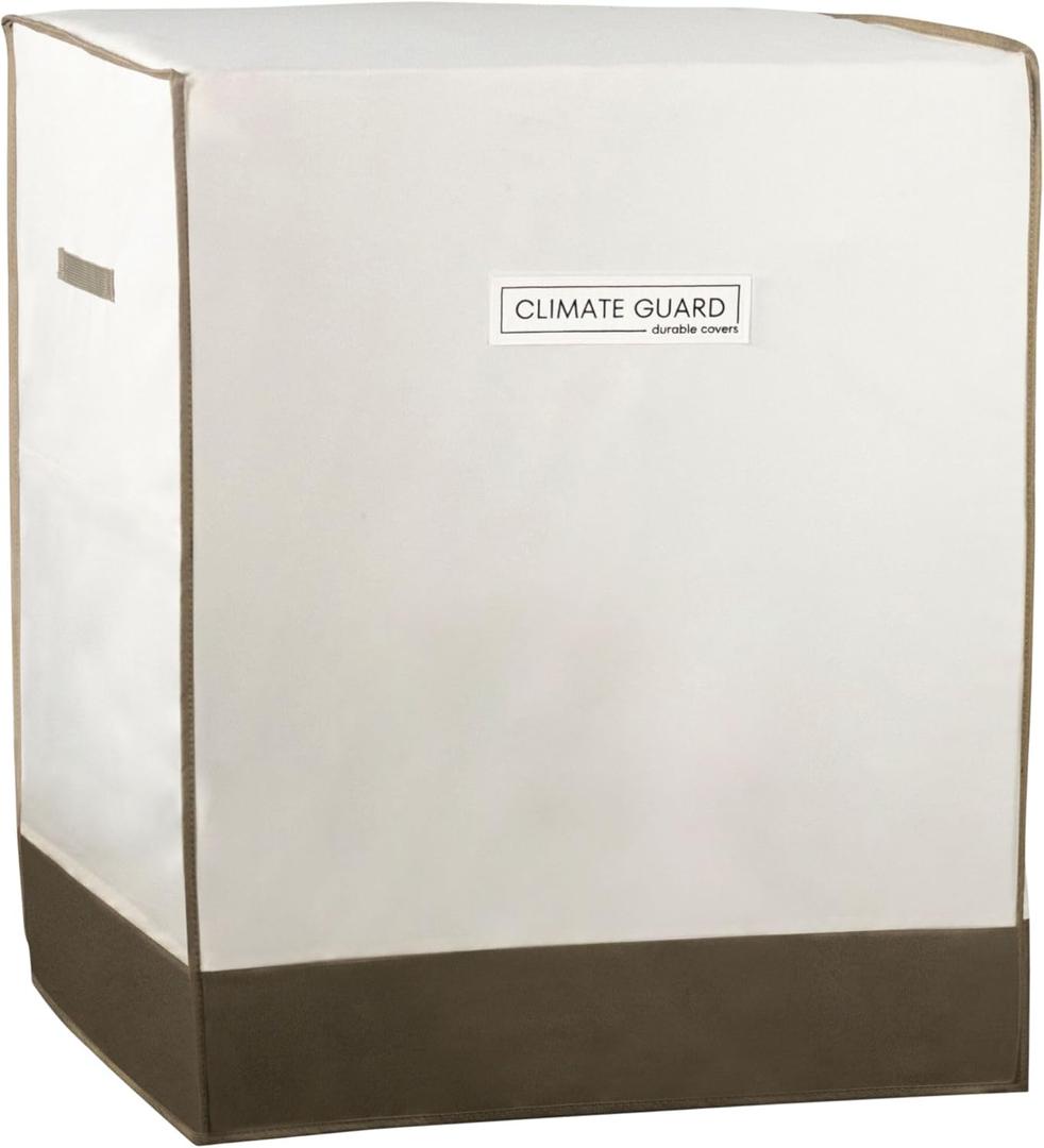 CLIMATE GUARD Premium Outdoor AC Cover - Waterproof & Heavy Duty Central Air Conditioner Cover for Outside Units(26×26×32inches)
