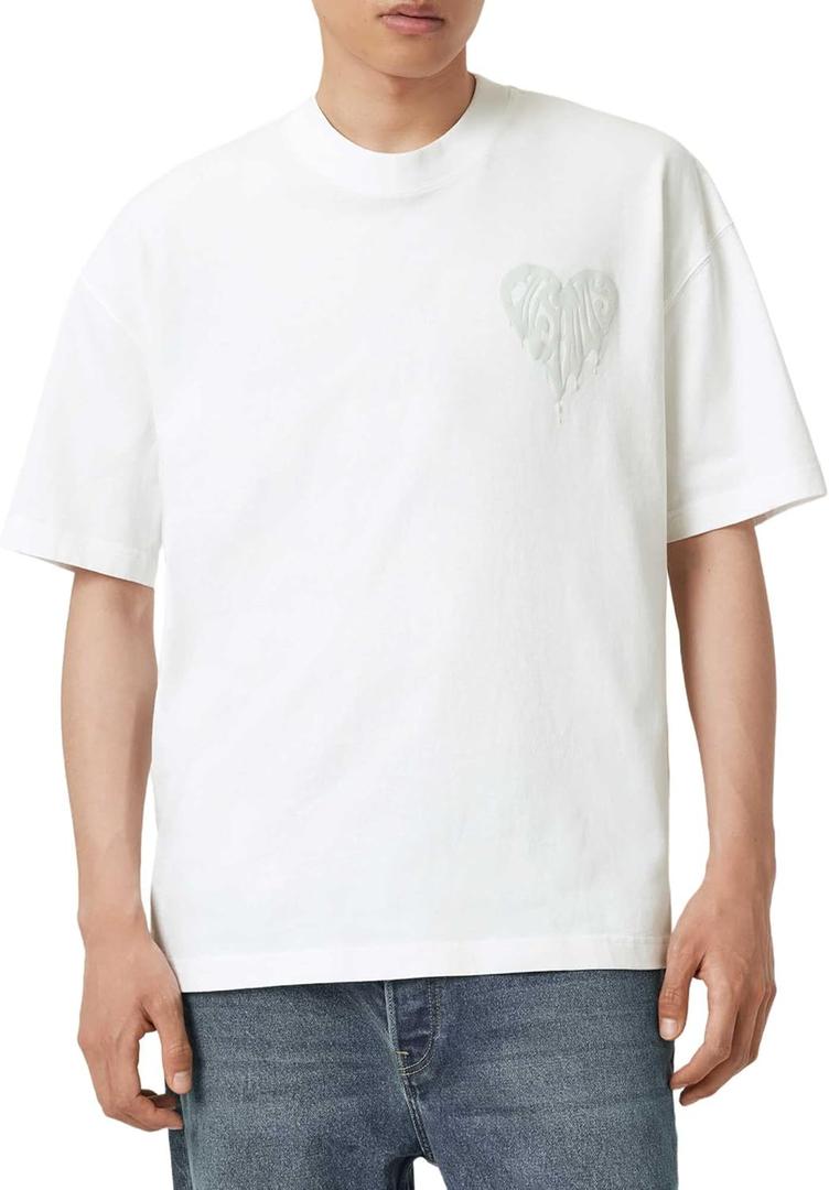 Allsaints Men's Trip Ss Crew (Medium, Optic White)