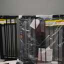 Cumbor 2 Pack 29.7-40.6" Baby Gate for Stairs, Mom's Choice Awards Winner-Auto Close Dog Gate for doorways, Pressure Mounted Pet Gates Indoor, Easy Walk Thru Wide Safety Child Gate for Dog, Black