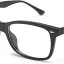 Blue Light Filter Nearsighted Distance Glasses Anti Eyestrain UV Blocking Myopia Eyeglasses Men & Women (-1, Black)