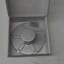 Rv Trailer Pedestal Base Round Flush Mount Table Leg Base Aluminum Rv Pedestal Table Flange Accessories Floor Mounting with 6 Mounting Holes (Silver)