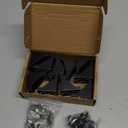 10 Sets 1.5" x 1.5" 1515 Series Aluminum Extrusion Profiles Connector Black Bracket, 10pcs 1.5 in Bracket with T Nuts Screw Bolts for 1.5 Inches Extrusion Profile Rail