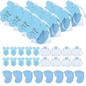 30Sets Baby Shower Favors Handmade Baby Feet Scented Soap Party Favors for Guests Gifts with Organza Bags and Thanks Tags Wedding Party(Blue 30Sets Baby Shower Favors Handmade Baby Feet Scented Soap Party Favors for Guests Gifts with Organza Bags and Thanks Tags Wedding Party(Blue