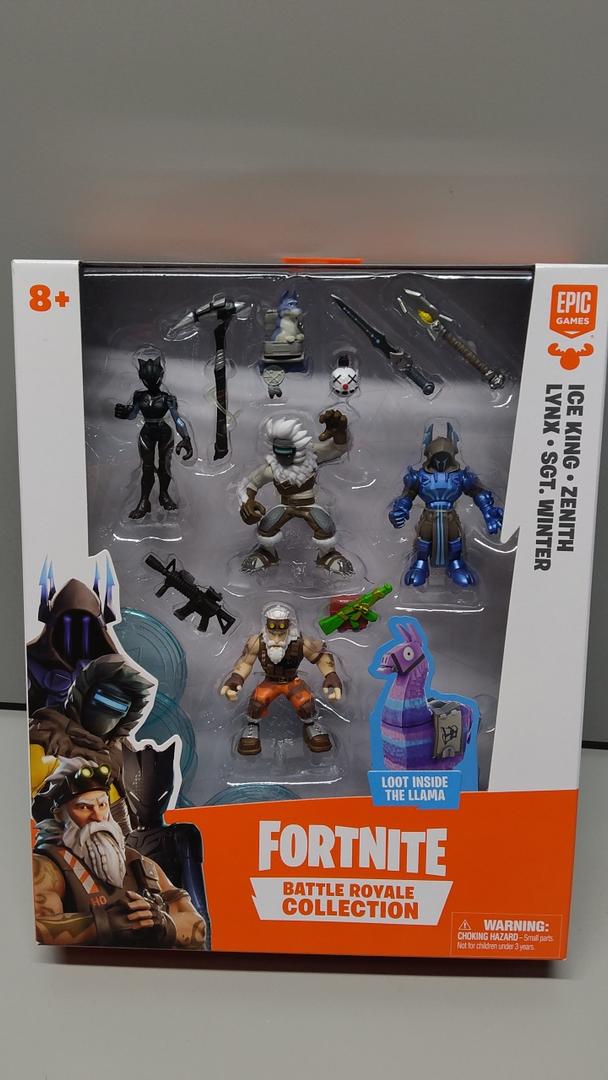 FORTNITE BATTLE ROYALE COLLECTION ICE KING ZENITH LYNX SGT. WINTER 4 FIGURE PACK