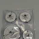 Gas Stove Burner Caps Set, Cooker Hat Set Suitable for Most Gas Stove Burners, 1 Large, 1 Small, 2 Middle