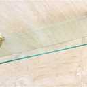 Kingston Brass BA1759PB Heritage Glass Shelf, Polished Brass, 2-1/2"