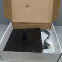 Aolemi Ceiling Mount Shower Faucet Set with Handheld Spray High Pressure Shower Faucets Sets Complete Rough-in Valve and Shower Trim Kit System Included Rainfall Matte Black 12 Inch LED Shower Head