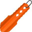 3-in-1 Ultralight Backpacking Trowel, Durable Aluminum Shovel & Potty Tool with Ergonomic Handle for Hiking & Survival(Orange)