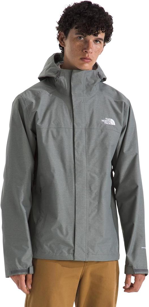 The North Face mens Venture 2 Jacket - Waterproof & Windproof Hooded Raincoat, Adjustable Hood, Breathable Pit-zips, M