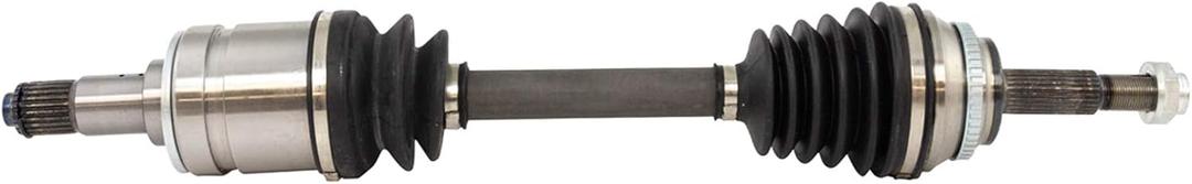 TRQ Front Left CV Axle Shaft Assembly Neoprene Boots Compatible with 2007-2011 Toyota Camry Hybrid Driver Side