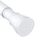 White Tension Curtain Rod for Windows 28 to 48 inch, Adjustable Expandable Pressure Spring Curtain Rod No Drilling, 7/8" Curtain Rod for Bedroom Doorway Closet Door