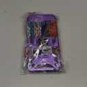 Janmitta Case for iPhone 12 & 12 Pro Phone Cover Built in Slide Camera Lens Cover+Screen Protector,Heavy Duty Shockproof Full Body PhoneCase with Finger Ring Holder Kickstand,Purple