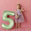 2 x Number 6 Balloon 40 Inch, 6 7 Six Seven Birthday Decorations, 6th Birthday Balloon for Boy Girl, Olive Green 16 60 61 65 Numbers Balloons Graduations Anniversary Supplies