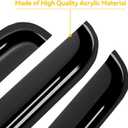 Window Rain Guards Visors for 1999-2016 Ford F250 F350 F450 F550 Super Duty SuperCrew Cab, Window Vent Wind Shades Deflectors, 4-Fullsize-Door