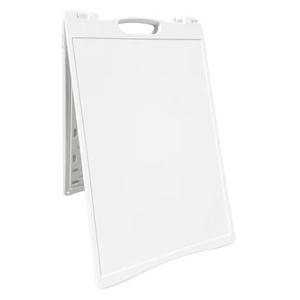 Skingwolf A Frame Sidewalk Sign Sandwich Board, PE,White
