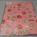 RiukRaiu Christmas Cat Wrapping Paper for Kids - Pink Xmas Gift Wrap Red Green Plaid Paw Prints Gingerbread Santa Hats for Holiday Presents & Party Gifts - 4 Jumbo Sheets, 40 X 28 Inches Each Pack of 2