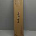 Pull Up Bar for Doorway: Sportneer Strength Training Pull-up Bars without Screw - Adjustable Width Locking Mechanism Chin Up Bar, Thickened Steel Max Limit 440 lbs Upper Body Fitness Pullup Bars for Home (Black-Red)