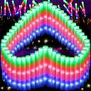 66 PCS Foam Glow Sticks, Glow In The Dark Party Supplies, Foam Light up Sticks with 3 Modes Colorful Flashing, Glow Party Supplies, Foam Glow Sticks Bulk for Wedding, Party, Concert, Raves, Birthday