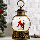 Cardinal Christmas Snow Globe, Cardinal Musical Snow Globe Lantern Lights with 6H Timer Battery & USB Powered, Retro Style Holiday Glitter Globe for Xmas Home Decoration Holiday Party Gifts