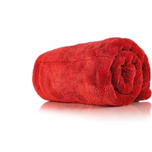 The Rag Company - The 1500 - Heavy Duty Car Drying Towel; Perfect for Trucks, Commercial Vehicles, RVs, Boats, and More; Premium 70/30 Blend Twist Loop Design, 1500gsm, 30in x 30in, Red