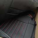 AOMSAZTO Seat Covers Full Set Fit for Jeep Gladiator 2020-2024 2025 2026 Car Seat Covers for Truck Leather Waterproof (Black&Red)