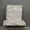 Madison Park King Comforter Set Clipped Jacquard Stripes with Buttons Boho Comforter for a King-Size Bed, Cotton Oversized Comforters with Removable Cover Boho Bedding, King Ivory 9 Piece