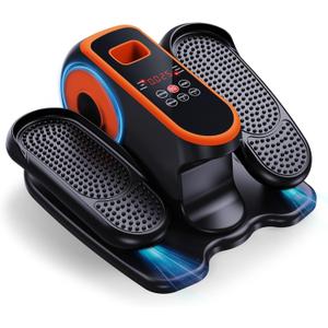 DUREXO Under Desk Elliptical Machine, Electric Leg Exerciser While Sitting for Seniors, Quiet Portable Elliptical Machine with 12 Adjustable Speeds, Seated Pedal Exerciser with Remote Control