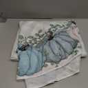 Horaldaily Fall Tablecloth 60x60 Inch Round, Thanksgiving Autumn Harvest Blue Pumpkin Buffalo Plaid Table Cover for Party Picnic Dinner Decor