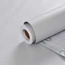 Grey Peel and Stick Bathroom Removable Wallpaper Thicken Vinyl Modern Matte Textured Solid Color Self-Adhesive Wallpaper Locker Contact Paper for Bedroom Kitchen Cabinet (24"x393" Light Gray)