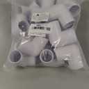 3 Way PVC Pipe Fittings 1 Inch, Zernmiarder White PVC Elbow Corner Side Outlet Tee Fitting, SCH40 Furniture Grade Pipe Connectors - Fits 1" Polyvinyl Chloride Pipes, 12 Pieces