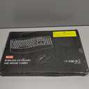 Wireless Keyboard and Mouse Combo, 2.4G Full Size Wave Keys Ergonomic Keyboard with Wrist Rest and 3-Level DPI Adjustable Wireless Ergonomic Mouse for Windows, Mac OS Desktop/Laptop/PC(Black)