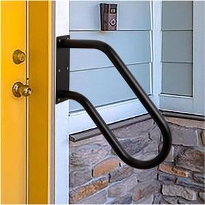 SDNBHT Handrail for Outdoor Steps 18.5' Safety Grab Bar for Stairs 304SS Wall Mounted Stair Railing U Shaped Handrail 1.25" Tube Hand Railing for Garage Entry Steps Stair Interior or Exterior Stairway