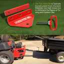 Hitch Kit Compatible with Exmark Toro Zero Turn Hitches, Lawn Mower Trailers Hitch Parts Replace# 109-9487 (Red)