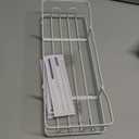 Kitsure Shower Caddy Extra Large - Adhesive Shower Organizer, Stainless Steel Shelf for Inside Shower, No Drill Bathroom Organizers and Storage, Home Decor Accessories, 2 Pack,White