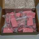 18PCS Jumbo Binder Clips 3 Inch, Pink, Binder Clips Extra Large Heavy Duty for Office Supplies