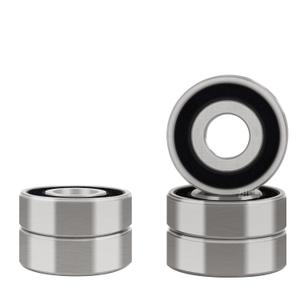 XIKE 5 Pcs Bearings 1/2" x11/8 x3/8", Double Rubber Seals and Pre-Lubricated, Deep Groove Ball Bearing Compatible with 1616-2RS.