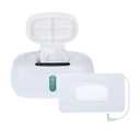 Nuby Hands-Free Baby Wipe Warmer - Touch-Free Motion Sensor Lid, Weighted Warming Plate, Built-in Night Light & Clear View Window - New Parent Essential