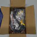 Sopicoz Cast Iron Coat Hooks Pack of 4 Farmhouse Vintage Hooks, Heavy Duty Rustic Wall Mounted Hooks for Hanging Indoors & Outdoors (Black)