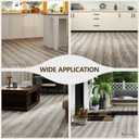 Peel and Stick Floor Tile, 12-Pack 36"x 6" Slate Gray Wood Grain Sticky Tiles, Waterproof Vinyl Flooring Cover 18 sq. ft, DIY Luxury Vinyl Plank Flooring for Bedroom, Living Room, Kitchen